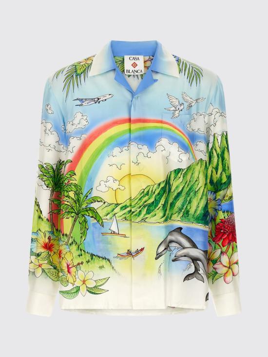 26SS 카사블랑카 긴팔 셔츠 MSP26SH006 05 Fa01 - CASABLANCA