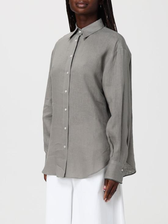 26SS 브루넬로 쿠치넬리 셔츠 MA698MQ906 C1063 Green - BRUNELLO CUCINELLI