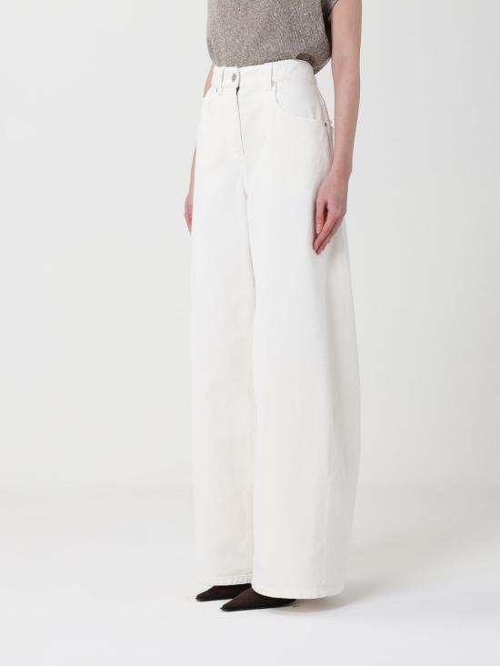 26SS 브루넬로 쿠치넬리 데님 팬츠 M0H81P4059 C1101 White - BRUNELLO CUCINELLI