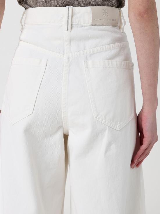 26SS 브루넬로 쿠치넬리 데님 팬츠 M0H81P4059 C1101 White - BRUNELLO CUCINELLI