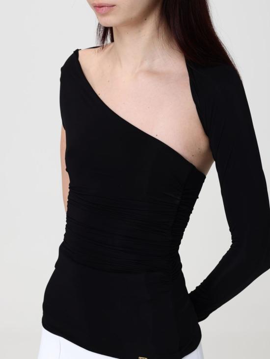 26SS 엘리자베타프랜치 긴팔 티셔츠 MD01561E2 110 Black - ELISABETTA FRANCHI