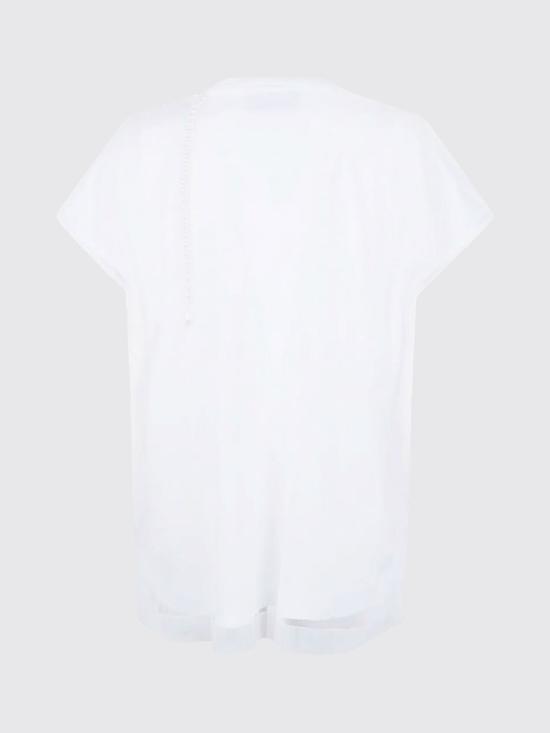 26SS 시몬로샤 반팔 티셔츠 5404B0553 WHITE Pearl - SIMONE ROCHA