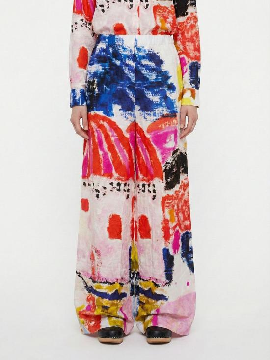 26SS 다니엘라 그레지스 스트레이트 팬츠 P7FS316 TIMO PINK DRAWING Pink