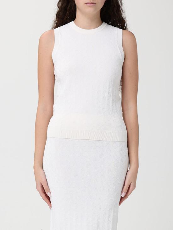 26SS 알마니 민소매 티셔츠 8NYH9AYMH6Z 1130 Yellow Cream