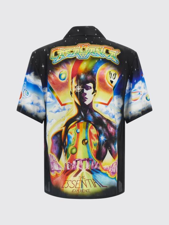 26SS 카사블랑카 반팔 셔츠 MSP26SH003 07 Red - CASABLANCA