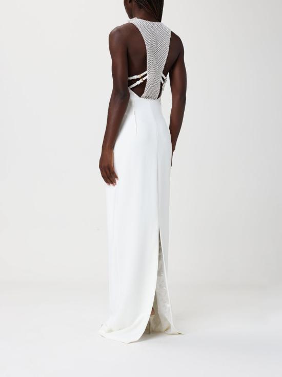 26SS 엘리자베타프랜치 롱 원피스 ABR1261E2 360 White - ELISABETTA FRANCHI