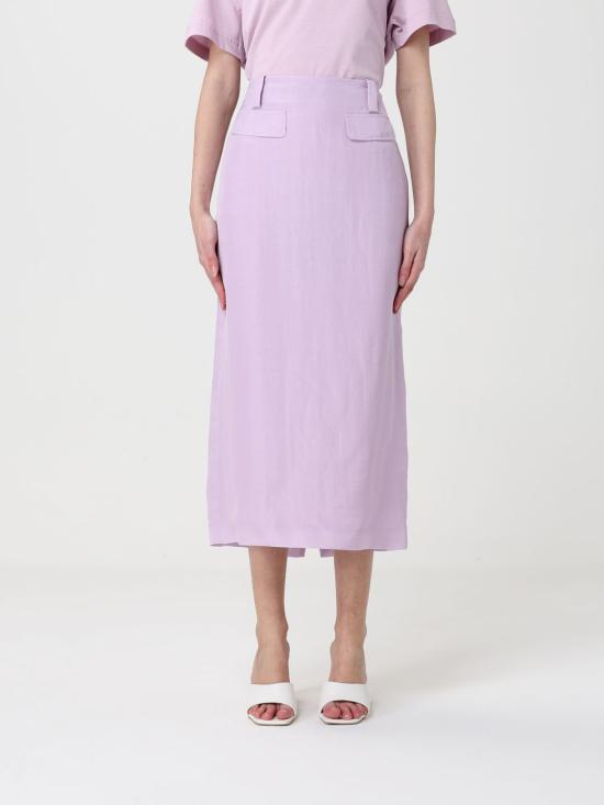 26SS 파비아나 필리피 롱 스커트 GND266F399D954 2201 Lilac