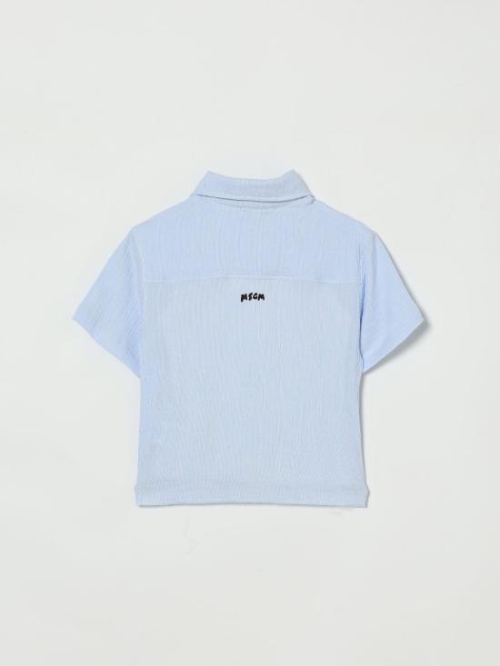 26SS [키즈] 엠에스지엠 셔츠 S6MSJBCS198 050 Gnawed Blue - MSGM