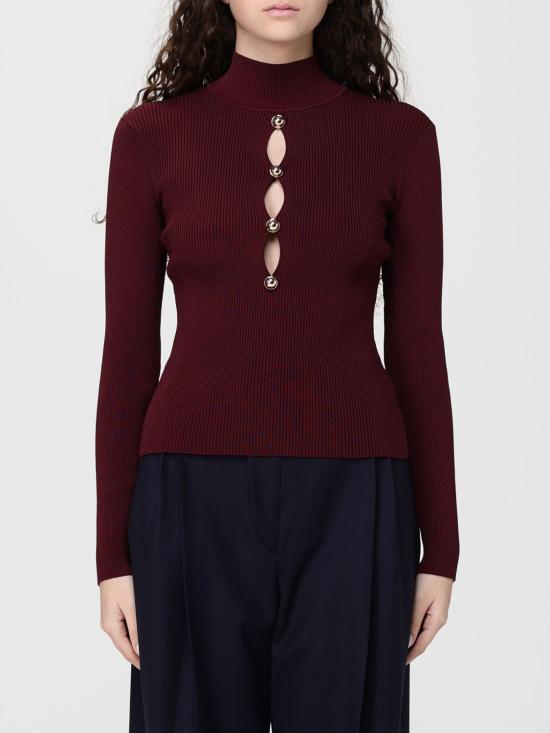 26SS 셀프 포트레이트 스웨터 RS26138TBU Burgundy