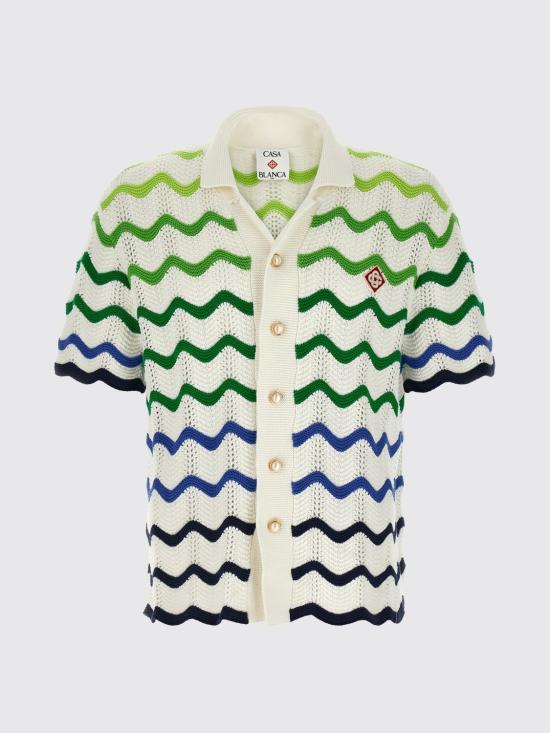 26SS 카사블랑카 반팔 셔츠 MSP26KW848 02 Multicolor - CASABLANCA