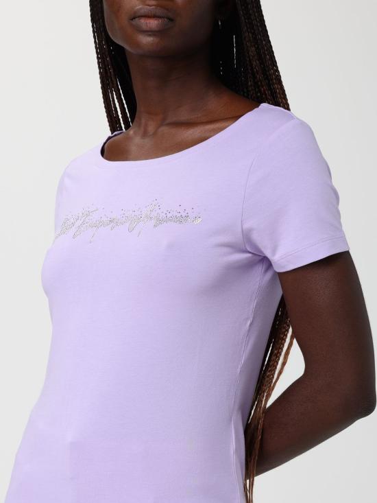 26SS 엠포리오 아르마니 반팔 티셔츠 7W000978AF10373 UA057 Lilac - EMPORIO ARMANI