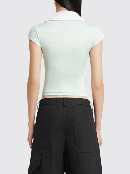 26SS 쿠레쥬 폴로 티셔츠 126JPO057JS0195 B216 Gnawed Blue - COURREGES