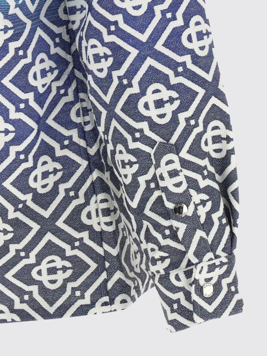 26SS 카사블랑카 자켓 MSP26JK449 01 Blue - CASABLANCA