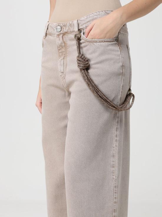 26SS 핑코 데님 팬츠 104601A33R C88 Beige - PINKO