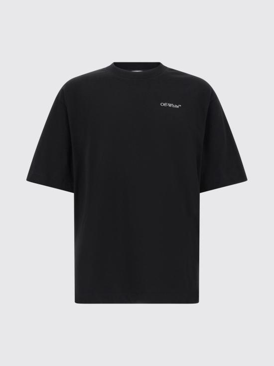 26SS 오프화이트 반팔 티셔츠 OMAA120S26JER008 0001 Black - OFF WHITE