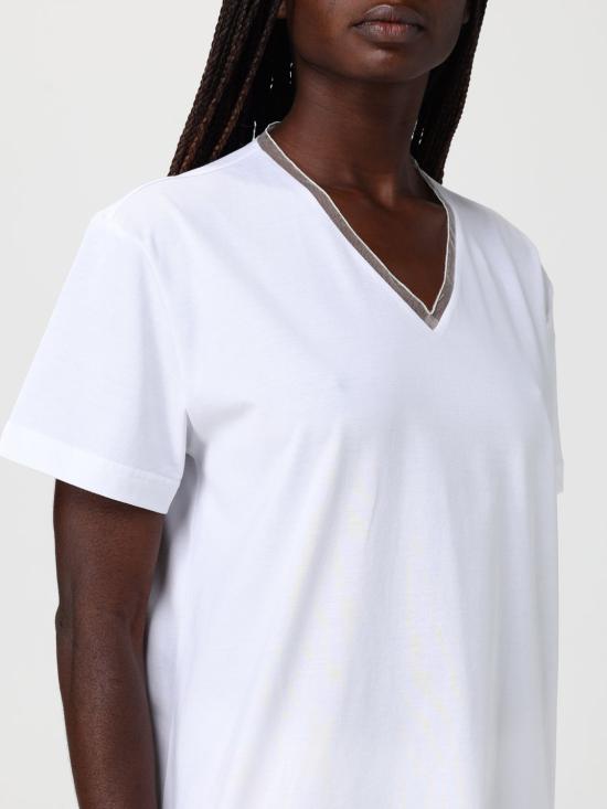 26SS 파비아나 필리피 반팔 티셔츠 JED266F143L902 21 White - FABIANA FILIPPI