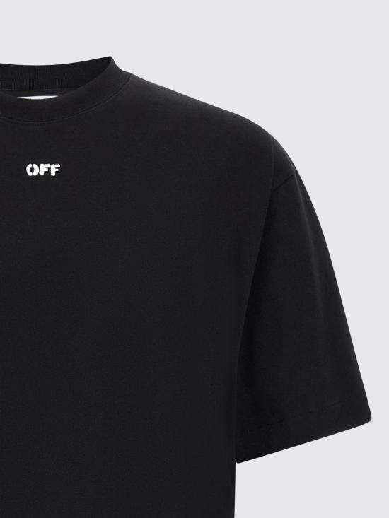 26SS 오프화이트 반팔 티셔츠 OMAA120S26JER00J 0001 Black - OFF WHITE