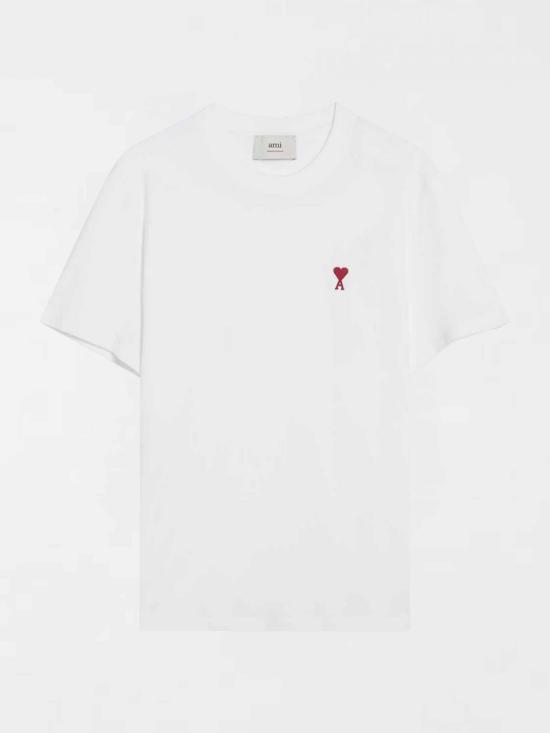 26SS 아미 반팔 티셔츠 BFUTS035U724 100 White - AMI