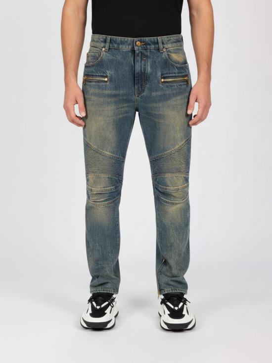 26SS 발망 데님 팬츠 GH1MI105DG10 6AW Blue