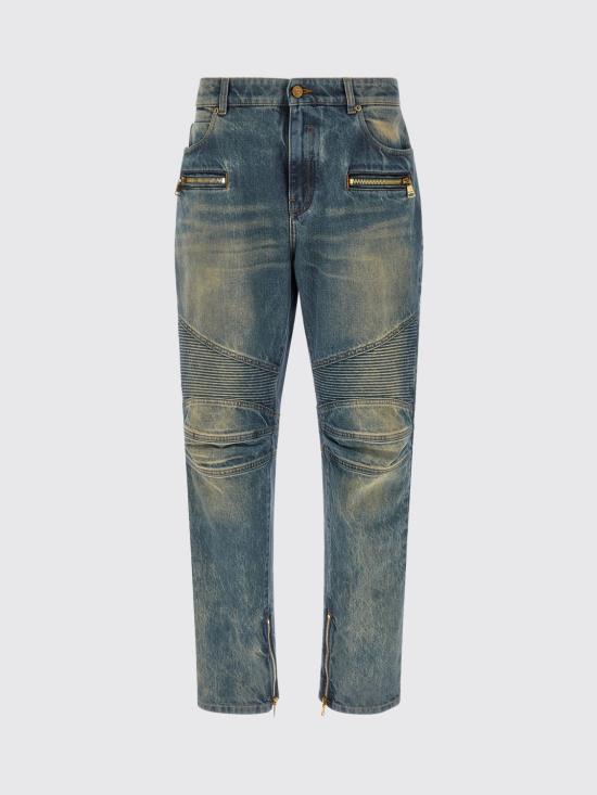 26SS 발망 데님 팬츠 GH1MI105DG10 6AW Blue - BALMAIN