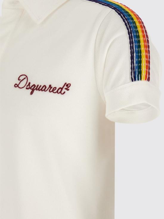 26SS 디스퀘어드2 폴로 티셔츠 S74GL0101D20101 100 White - DSQUARED2