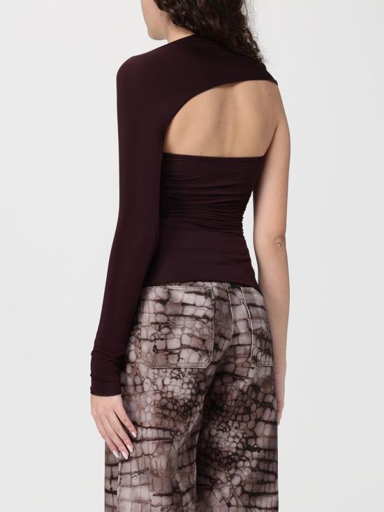 26SS 엘리자베타프랜치 긴팔 티셔츠 MD01561E2 644 Brown - ELISABETTA FRANCHI