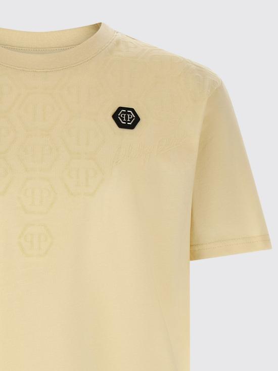 26SS 필립 플레인 반팔 티셔츠 SAFCMTK8682PJY002N 06 Beige - PHILIPP PLEIN