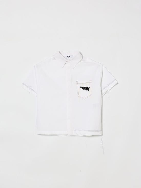 26SS [키즈] 엠에스지엠 셔츠 S6MSJUSI141 001 White