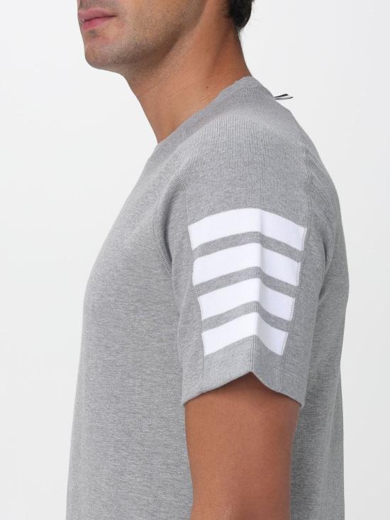 26SS 톰브라운 반팔 티셔츠 MJS246A07323 055 Grey - THOM BROWNE