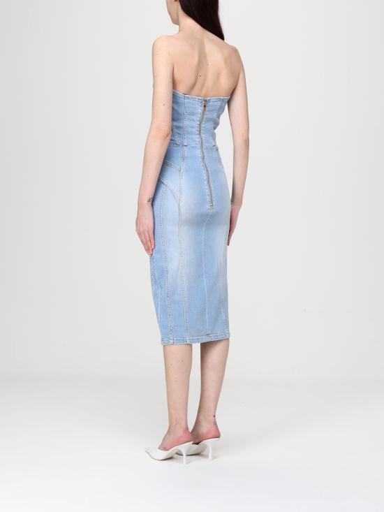 26SS 엘리자베타프랜치 롱 원피스 AJ47D61E2 192 Blue - ELISABETTA FRANCHI