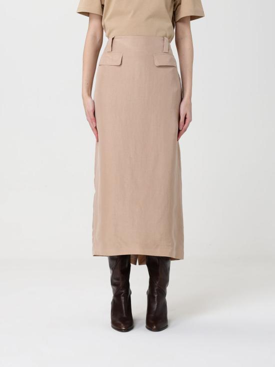 26SS 파비아나 필리피 롱 스커트 GND266F399D954 0157 Beige