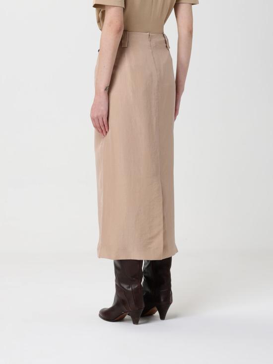 26SS 파비아나 필리피 롱 스커트 GND266F399D954 0157 Beige - FABIANA FILIPPI