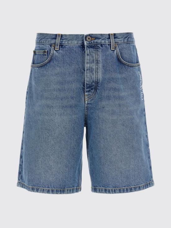 26SS 오프화이트 숏팬츠 OMYC028S26DEN001 4000 Blue - OFF WHITE