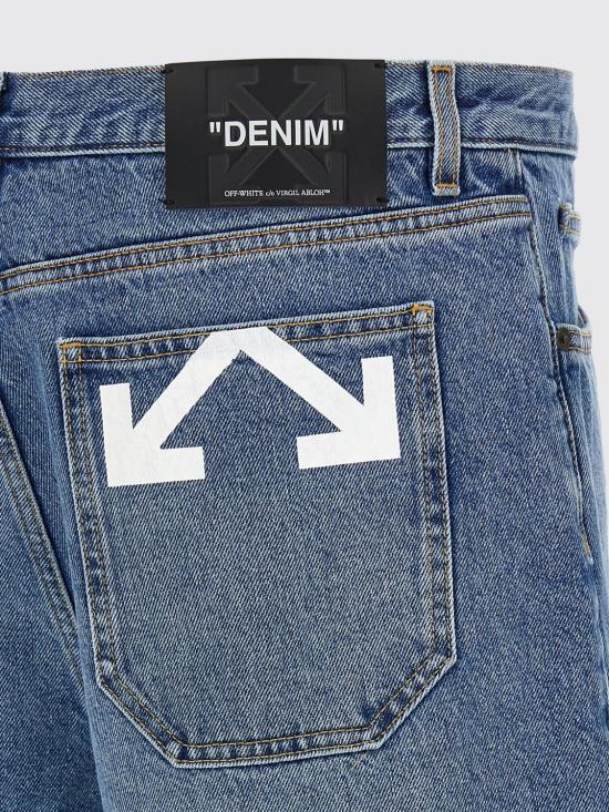 26SS 오프화이트 숏팬츠 OMYC028S26DEN001 4000 Blue - OFF WHITE