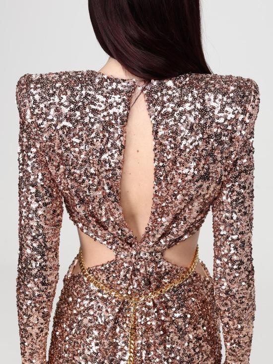 26SS 엘리자베타프랜치 롱 원피스 ABR1561E2 EA1 Pink - ELISABETTA FRANCHI