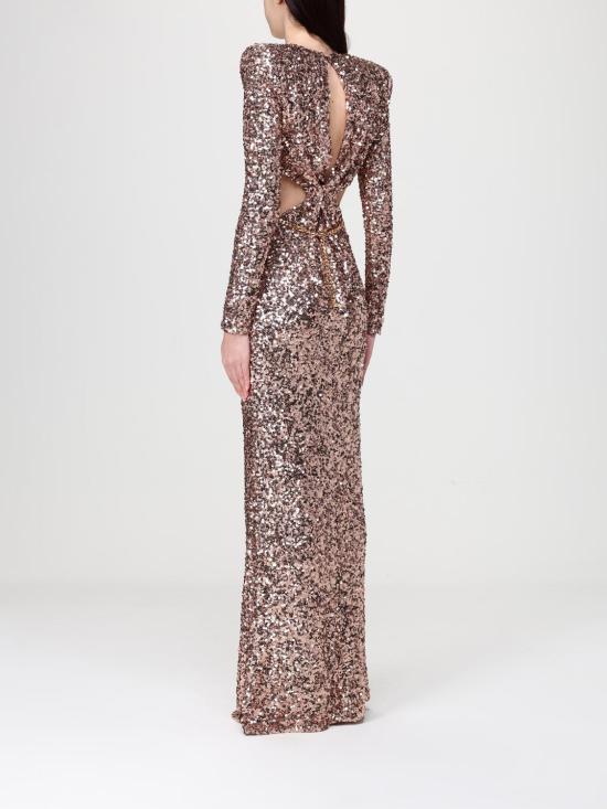 26SS 엘리자베타프랜치 롱 원피스 ABR1561E2 EA1 Pink - ELISABETTA FRANCHI