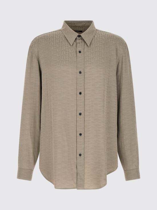 26SS 발망 긴팔 셔츠 GH1HS555VI74 9DJ Grey - BALMAIN