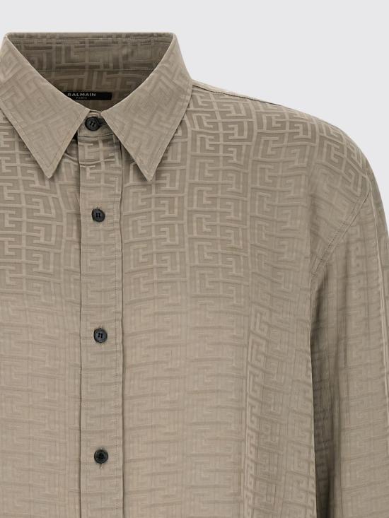 26SS 발망 긴팔 셔츠 GH1HS555VI74 9DJ Grey - BALMAIN
