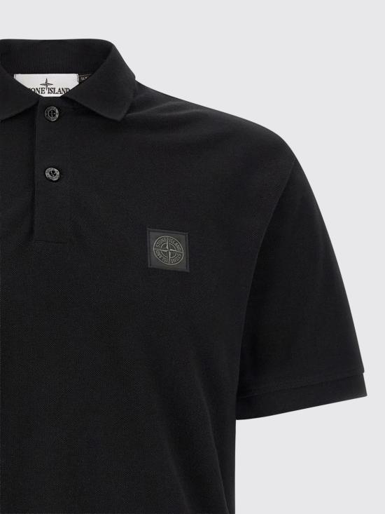 26SS 스톤 아일랜드 폴로 티셔츠 2200002S0F39 V0029 Black - STONE ISLAND