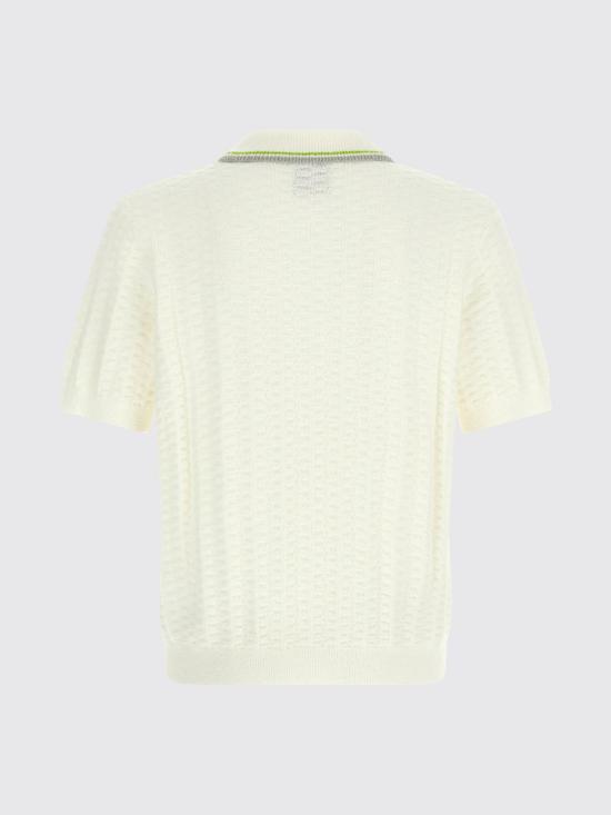 26SS 카사블랑카 폴로 티셔츠 MSP26KW1214 01 White - CASABLANCA