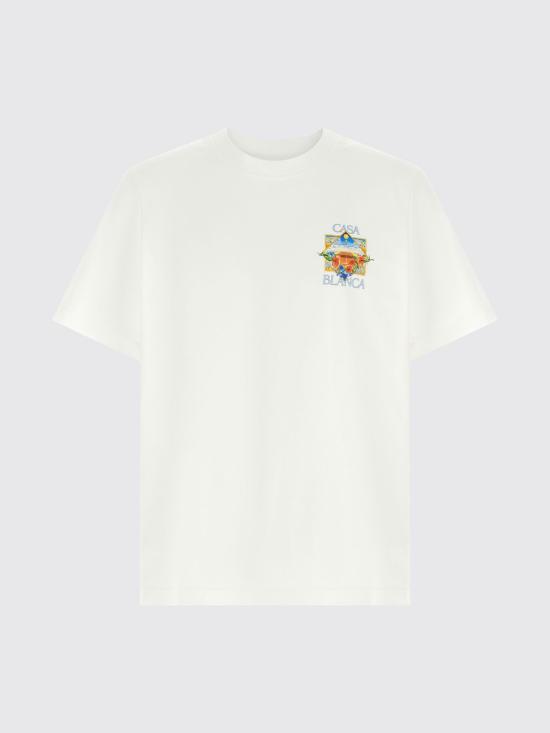 26SS 카사블랑카 반팔 티셔츠 MSS26JTS001 13 White - CASABLANCA
