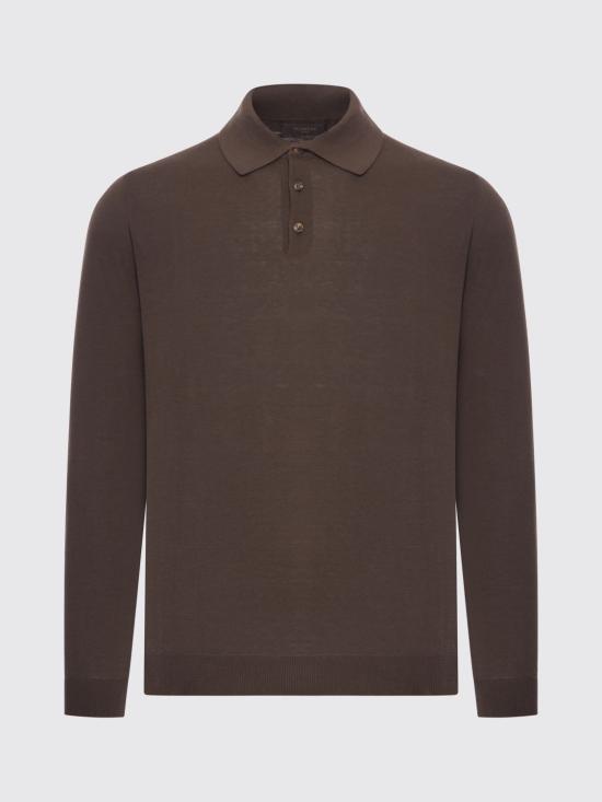 26SS 자노네 폴로 티셔츠 810232ZQ307 Z1795 Brown - ZANONE