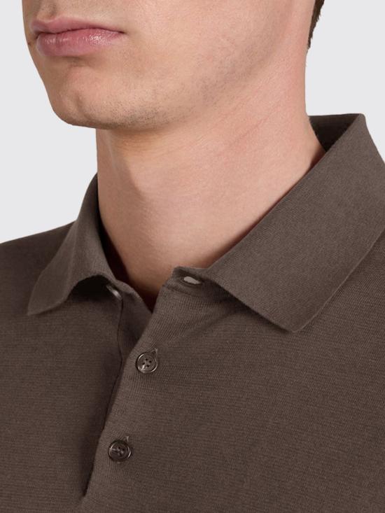 26SS 자노네 폴로 티셔츠 810232ZQ307 Z1795 Brown - ZANONE