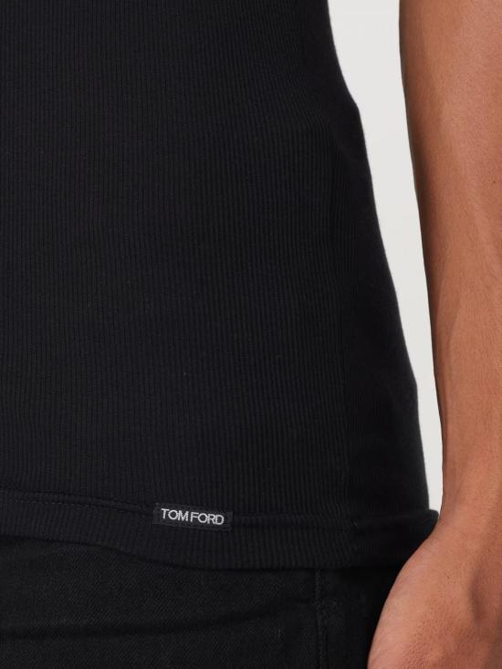 26SS 톰포드 반팔 티셔츠 T4D101210 002 Black - TOMFORD