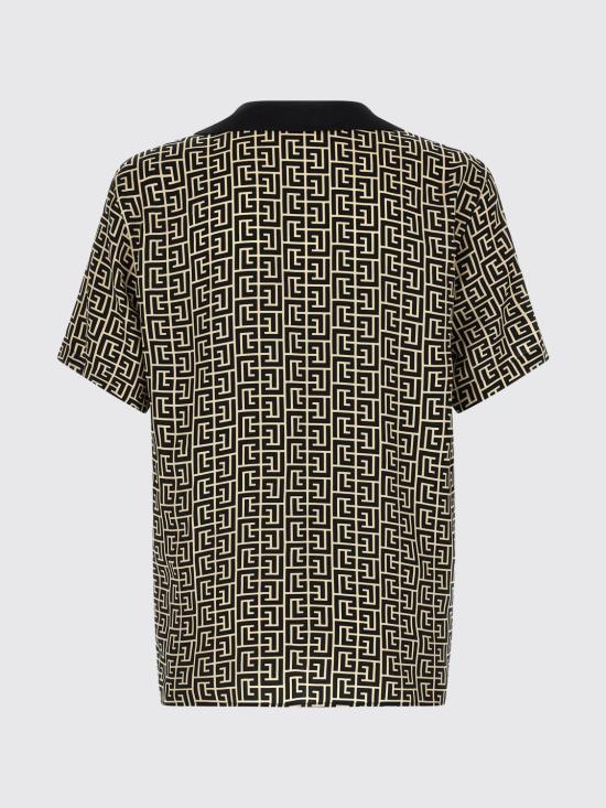 26SS 발망 반팔 셔츠 GH1HN133VI36 GXE Ivory - BALMAIN