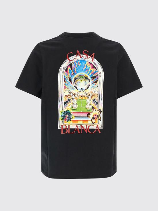 26SS 카사블랑카 반팔 티셔츠 MSS26JTS001 09 Black - CASABLANCA