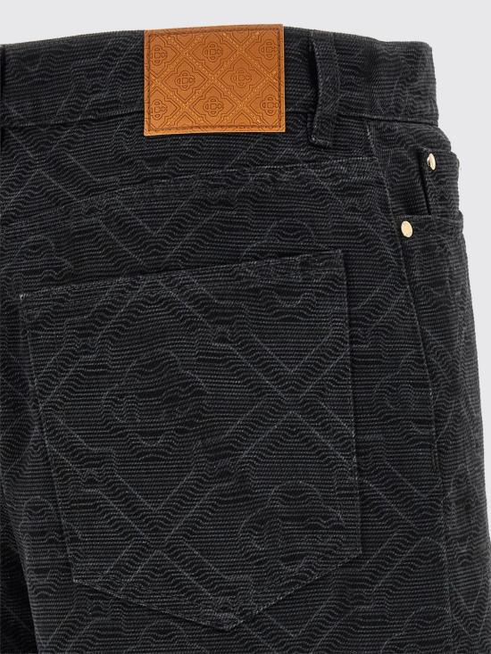 26SS 카사블랑카 숏팬츠 MSP26TR397 01 Black - CASABLANCA