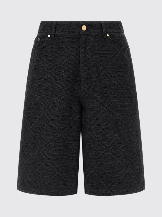 26SS 카사블랑카 숏팬츠 MSP26TR397 01 Black - CASABLANCA