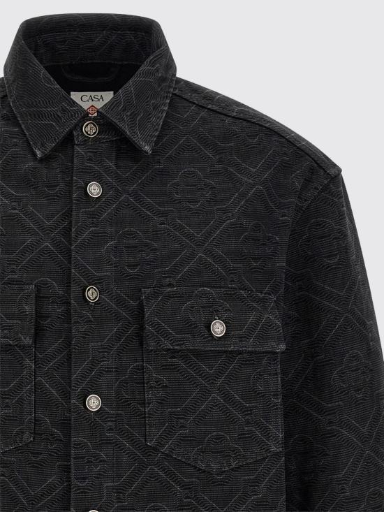 26SS 카사블랑카 긴팔 셔츠 MSP26SH240 01 Black - CASABLANCA