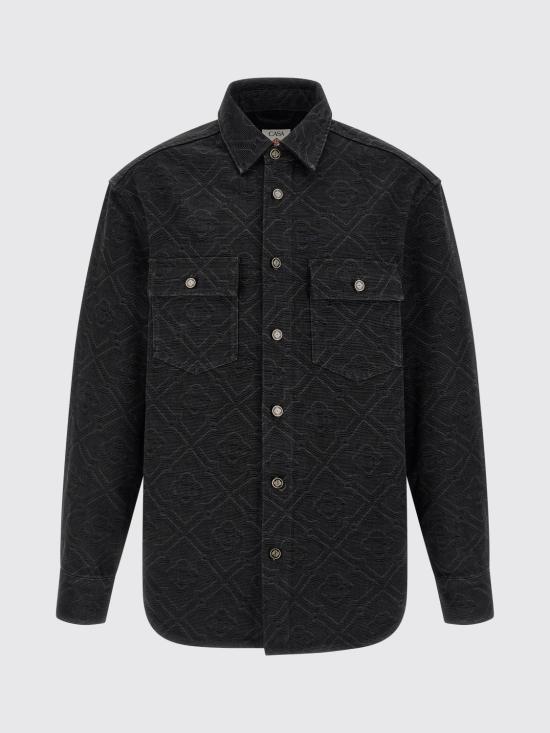 26SS 카사블랑카 긴팔 셔츠 MSP26SH240 01 Black - CASABLANCA